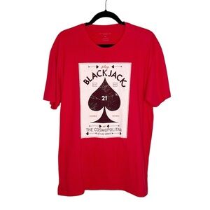 The Cosmopolitan of Las Vegas Play Blackjack graphic print tee size XL
